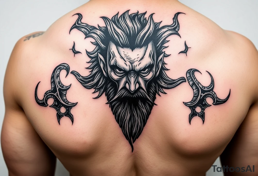 Hades portrait tattoo idea