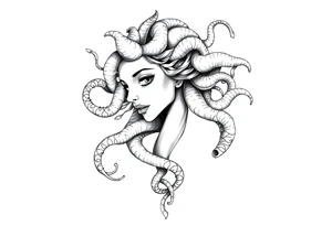 Pretty Medusa tattoo idea
