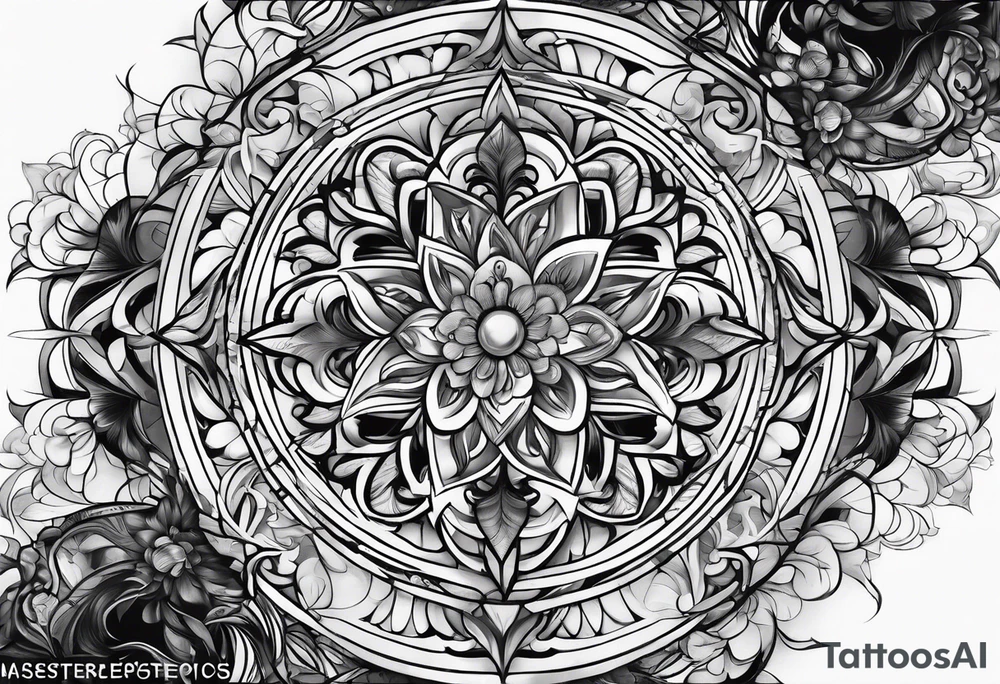 fractal sleeve tattoo tattoo idea