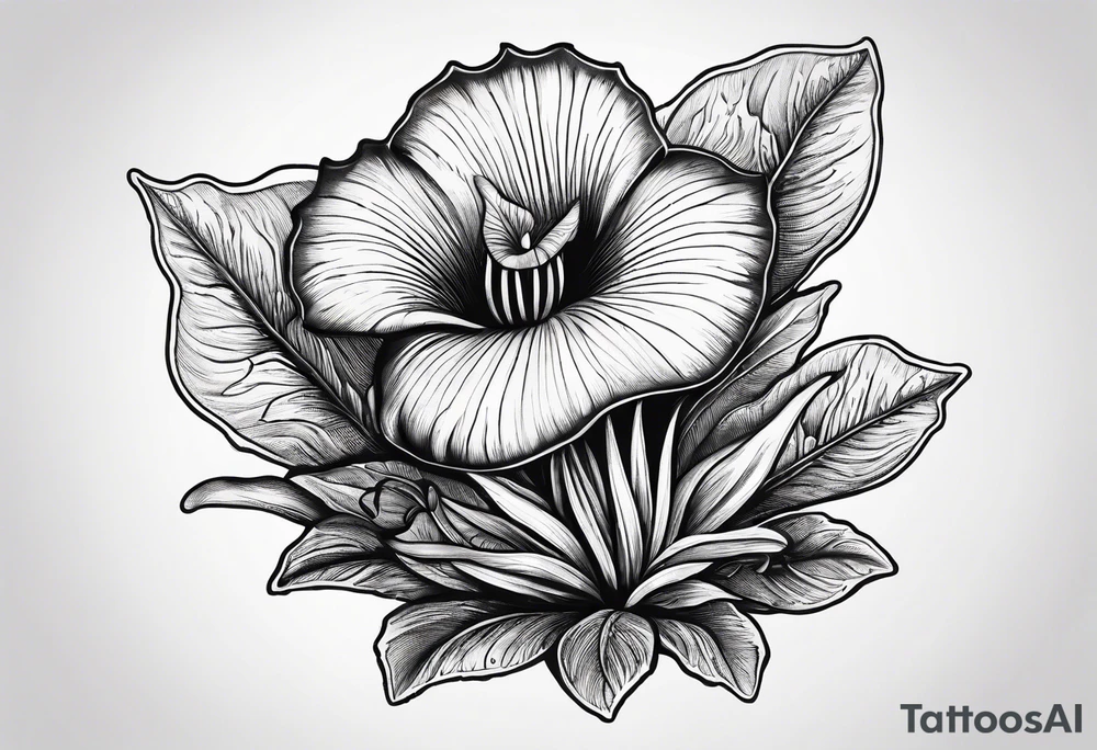 venus fly trap plant tattoo idea