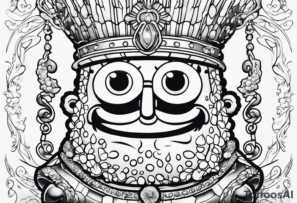 SpongeBob hanging with Marcus Aurelius tattoo idea
