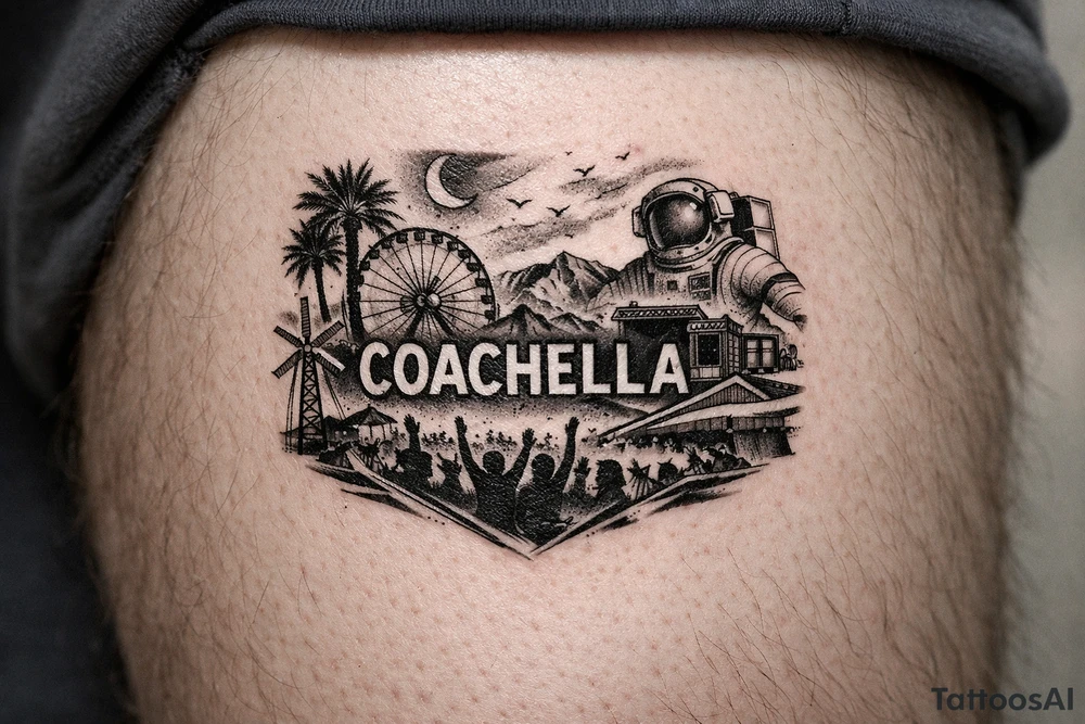 Coachella music festival tattoo idea