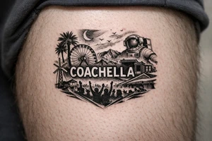 Coachella music festival tattoo idea