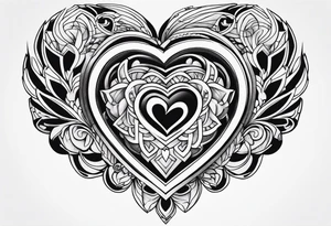 G heart tattoo idea