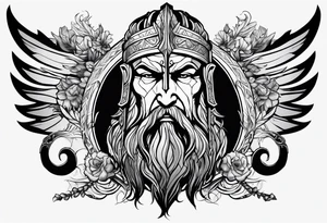 god of war odin tattoo idea