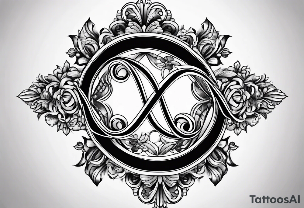 Infinity sign for spouse tattoo idea
