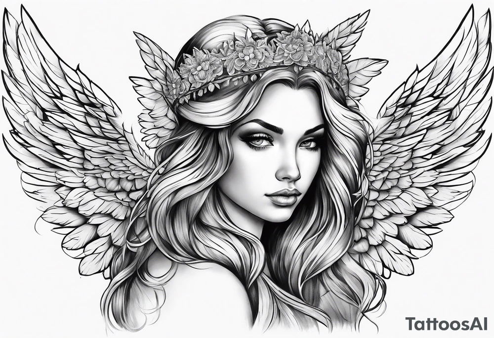 angel tattoo idea