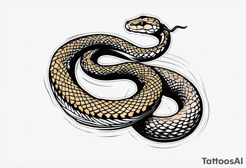 Rattle snake tattoo idea