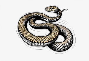 Rattle snake tattoo idea