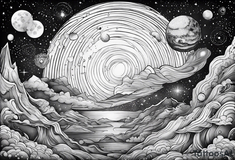 milky way galaxy tattoo idea
