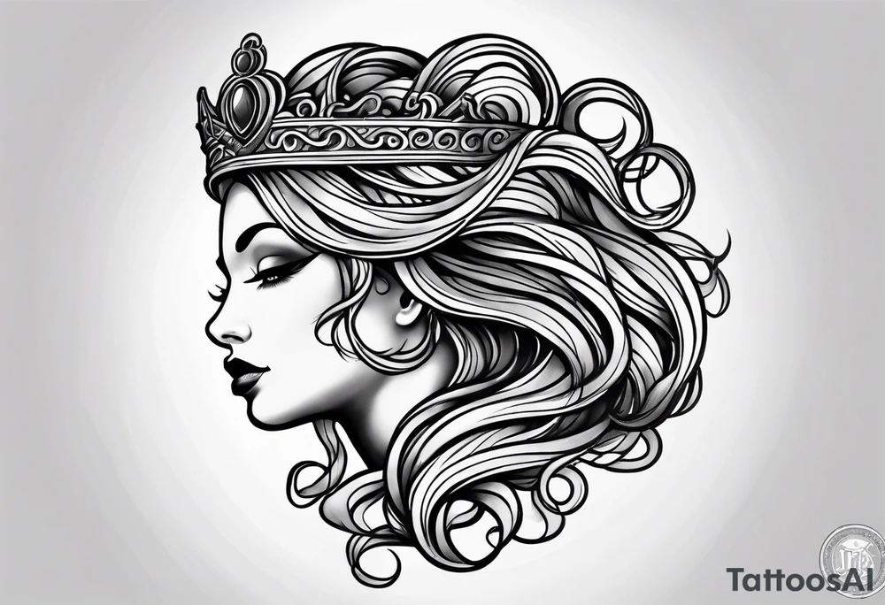 Simple Medusa tattoo idea