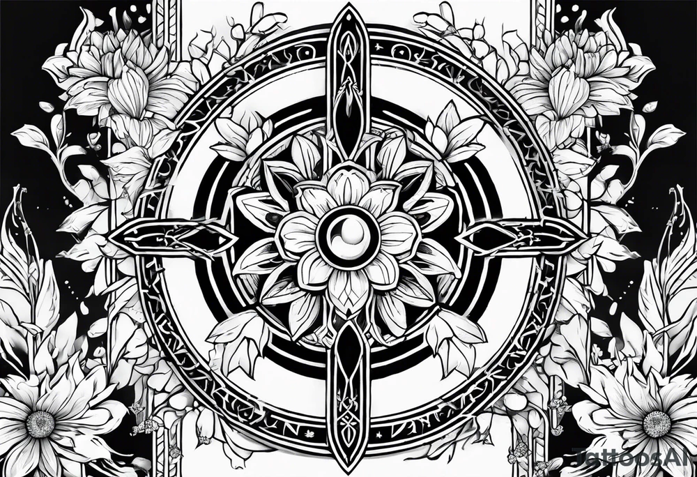 Daisy Rune. Incorporate Norse runes for Freya into a design that contains Daisy's. tattoo idea