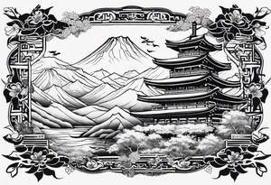 TOILE PATTERN tattoo idea