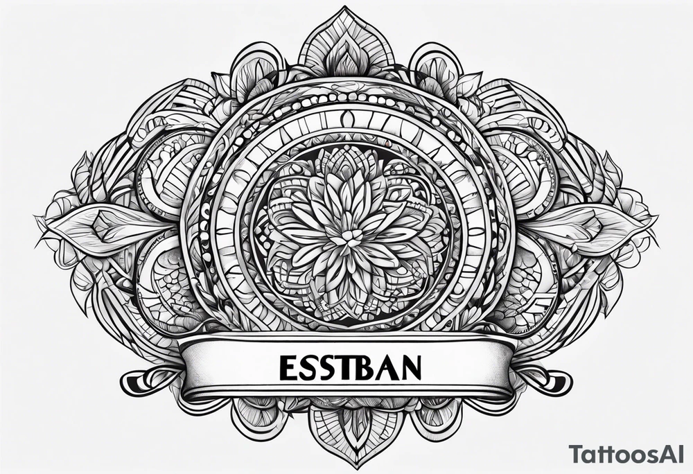 The name esteban with a bean tattoo idea