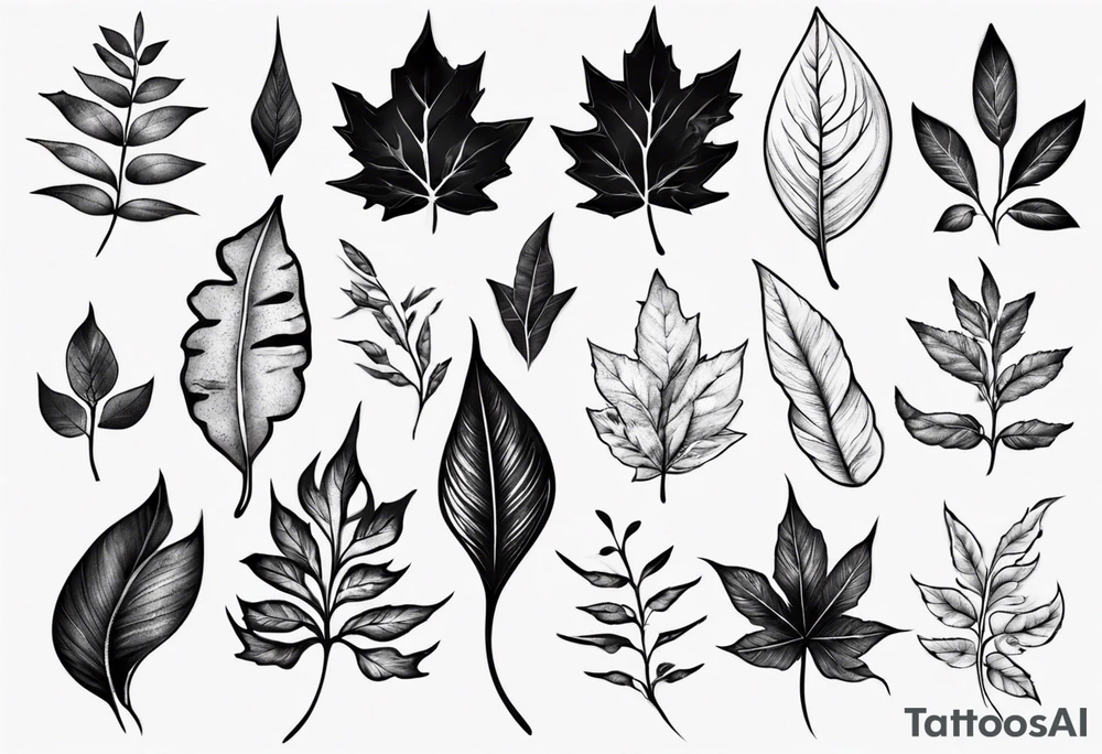 Leaves tattoo idea