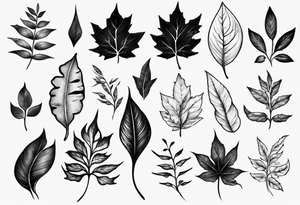 Leaves tattoo idea