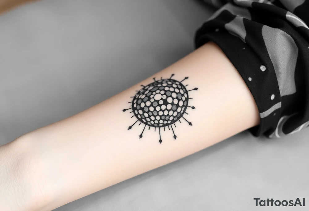 disco ball tattoo idea