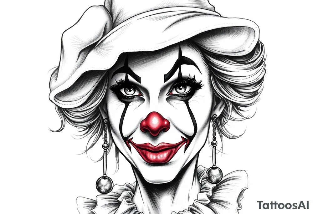 Clown Girl tattoo idea
