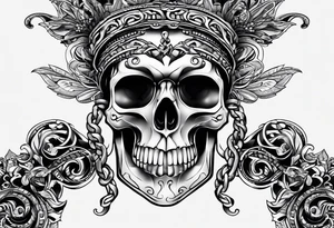 thick bicycle chain wrist tattoo idea