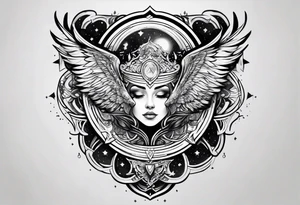 Galaxy shoulder tattoo tattoo idea