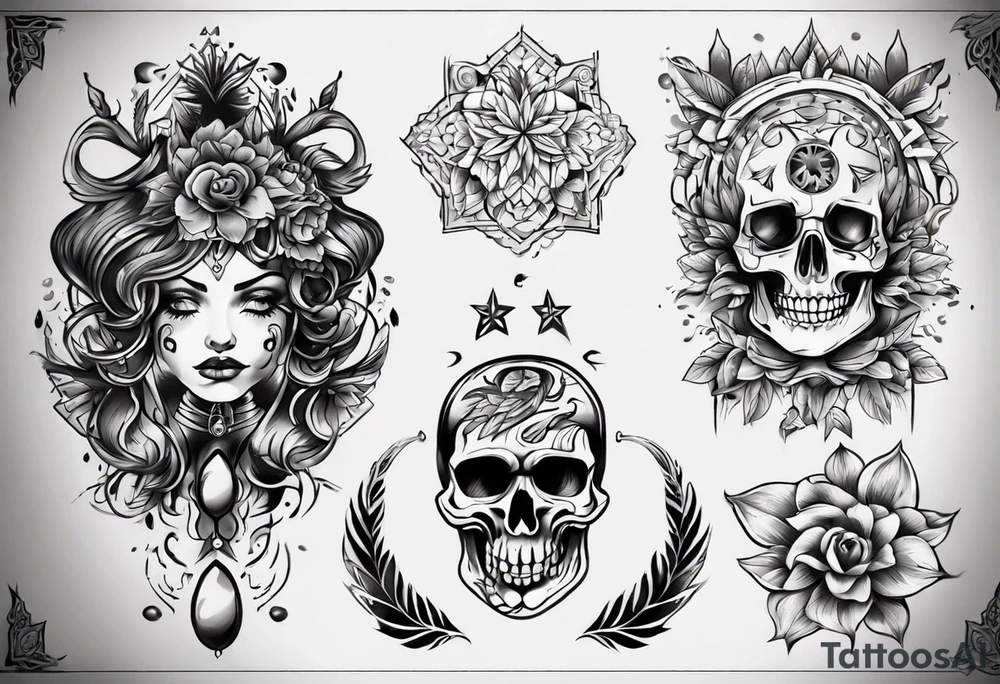 На всю руку tattoo idea