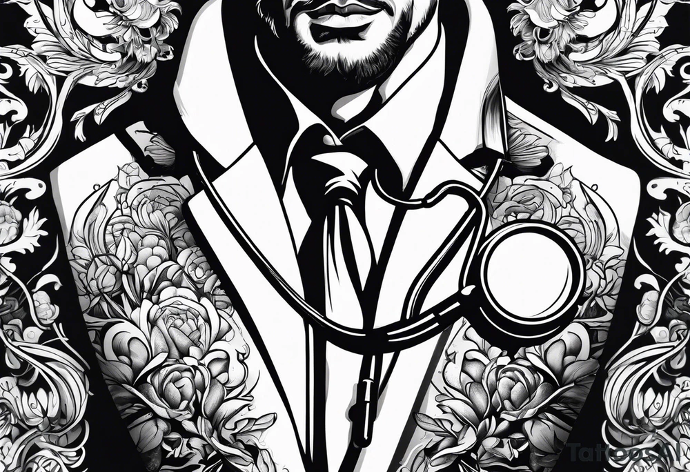 NECK TIE
, STETHOSCOPE tattoo idea