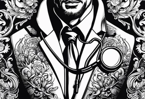 NECK TIE
, STETHOSCOPE tattoo idea