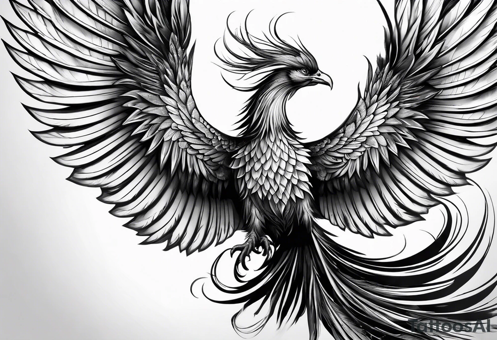 asian elegant long feathered phoenix
in flight tattoo idea asian elegant long feathered phoenix
in flight tattoo idea