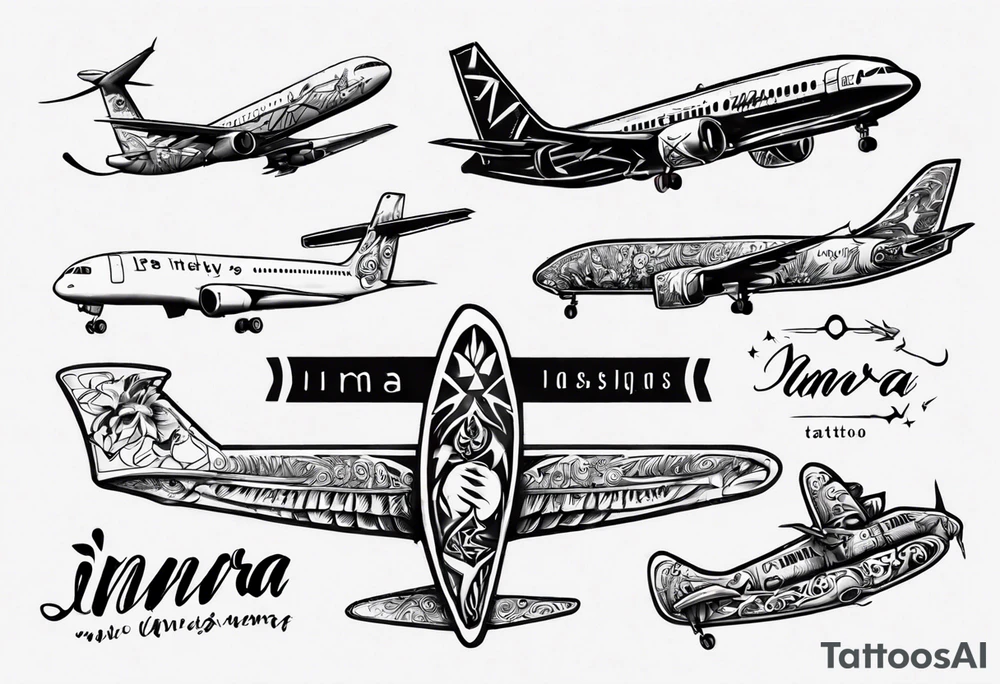 Plane text that says Imara tattoo idea