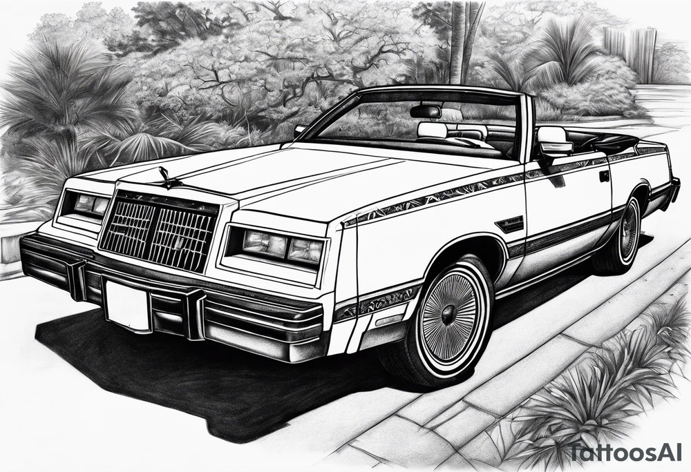 1984 Chrysler lebaron convertible tattoo idea