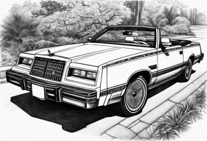 1984 Chrysler lebaron convertible tattoo idea