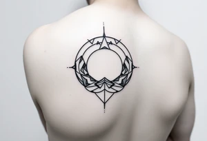 Simple
Right arm band.
Path exploring the universe tattoo idea
