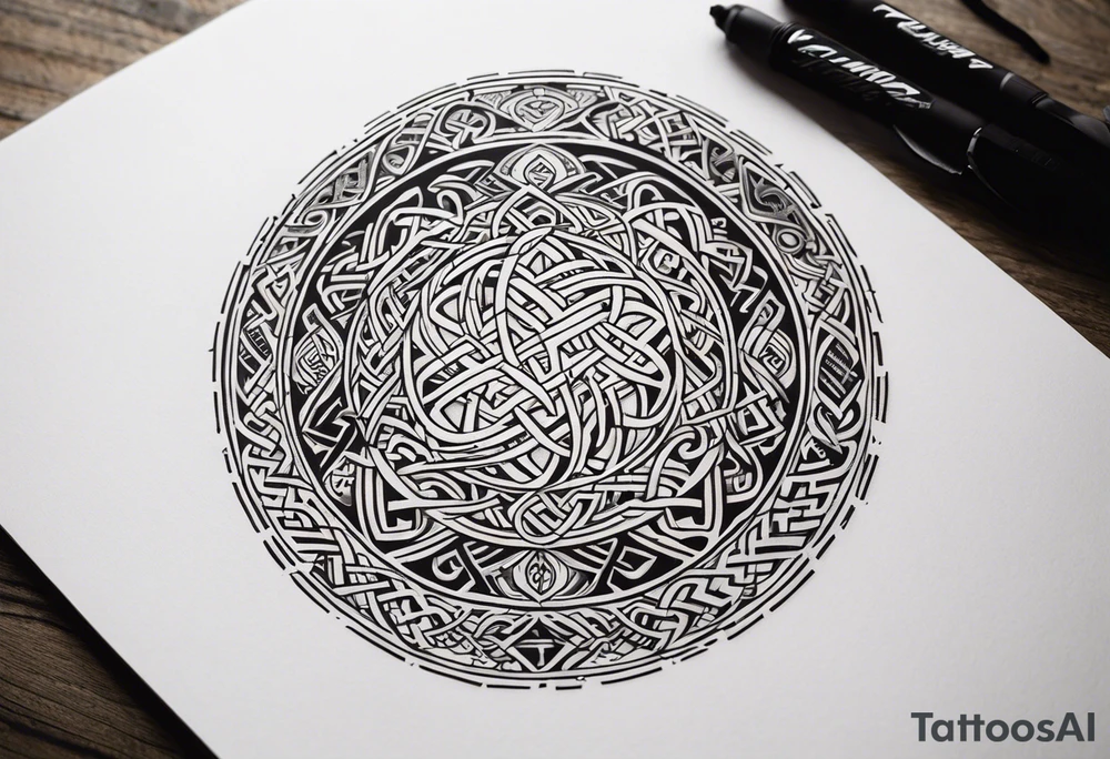 Viking prayer tattoo idea