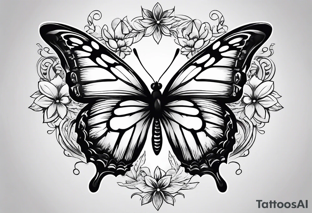 Butterflies tattoo idea