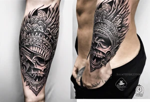 A shoe bill forearm tattoo tattoo idea