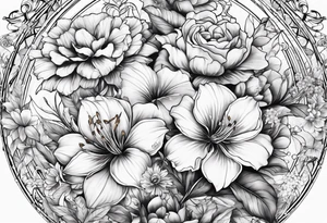 Gemini, Scorpio, Cancer, Sagittarius, Flowers tattoo idea