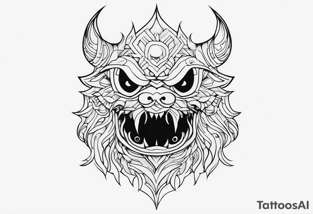 a shadow monster tattoo idea