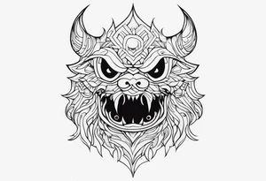 a shadow monster tattoo idea
