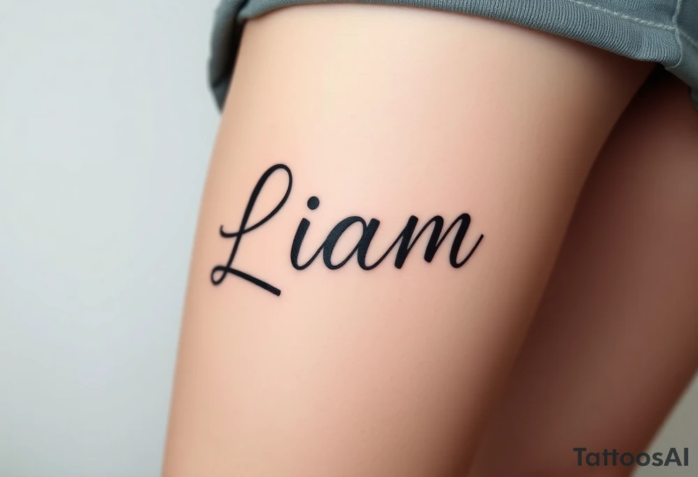 Graffiti lettering "Liam" tattoo idea