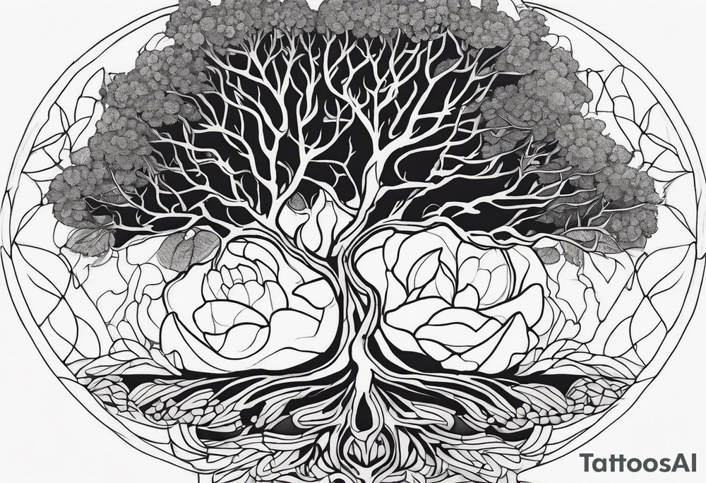 Roots grow and cells split, tendons stretch tattoo idea