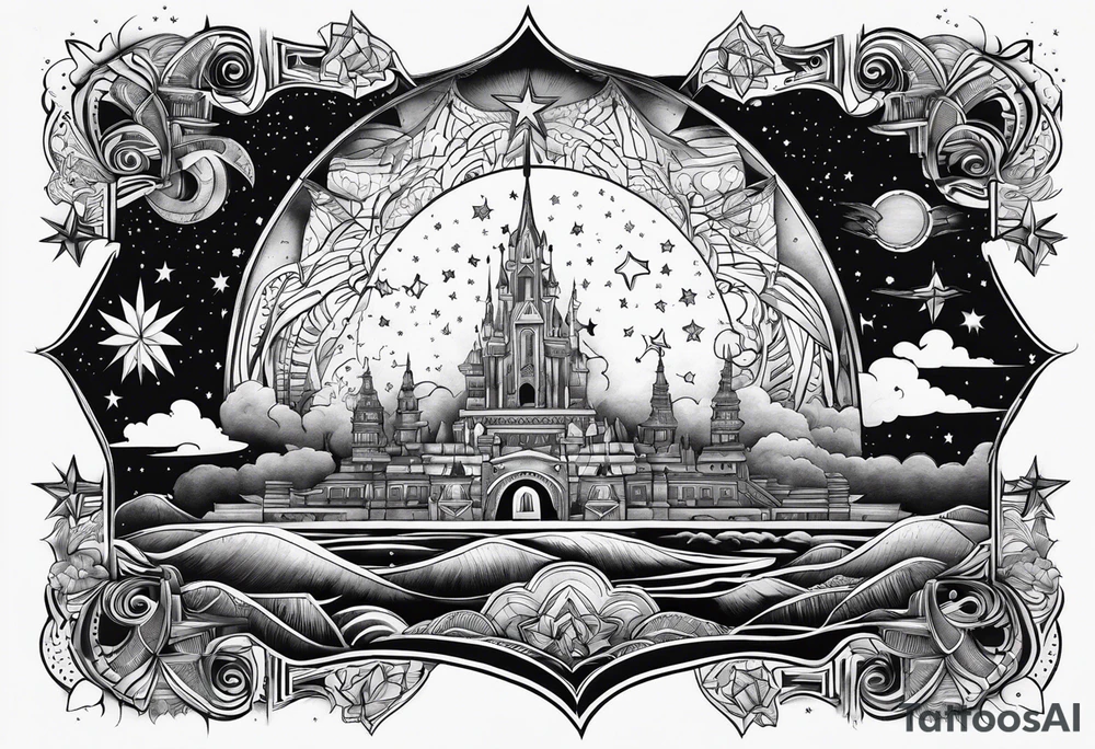 A star in the sky tattoo idea