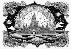 A star in the sky tattoo idea