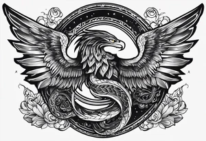 Serpent and the wings of night tattoo idea