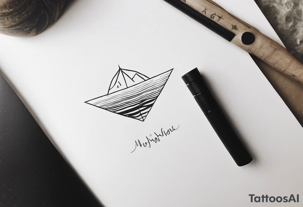a minimalistic, very small, fine line tattoo symbolizing my love to travel the world and explore new cultures while also including a symbol of my home, my family and friends, who I am very grateful for tattoo idea