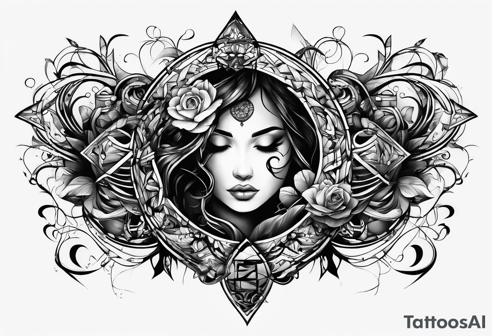 symbols of feeling trapped tattoo idea