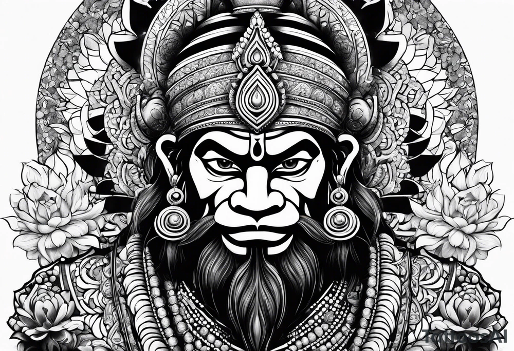 Hanuman tattoo idea