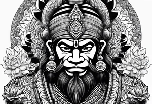 Hanuman tattoo idea