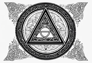 Nordique,triquetra,vegvisir,valknut tattoo idea