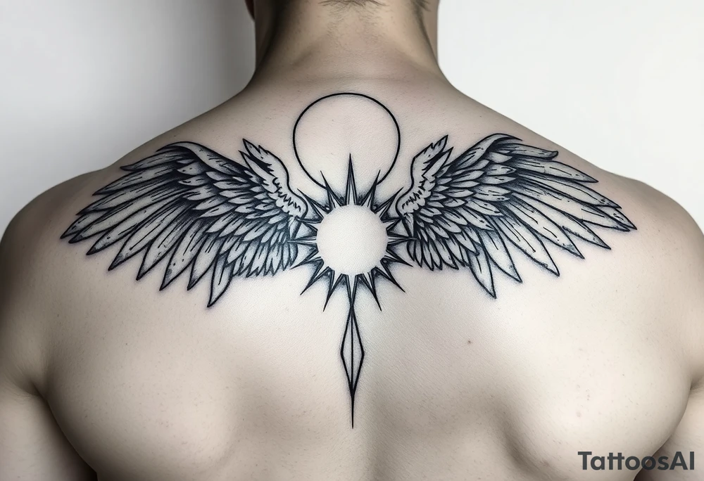 I want icarus the angel who flew too close to the sun on a shoulder tattoo idea