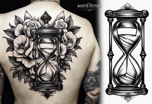 Hour glass traditional tattoo idea